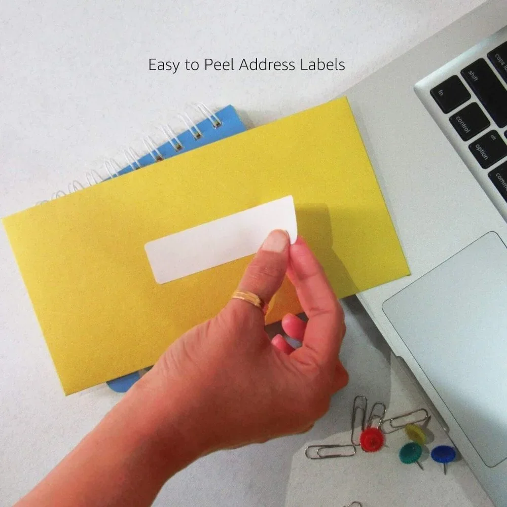 Amazon Basics Address Labels for Laser Printers, 1-1/3